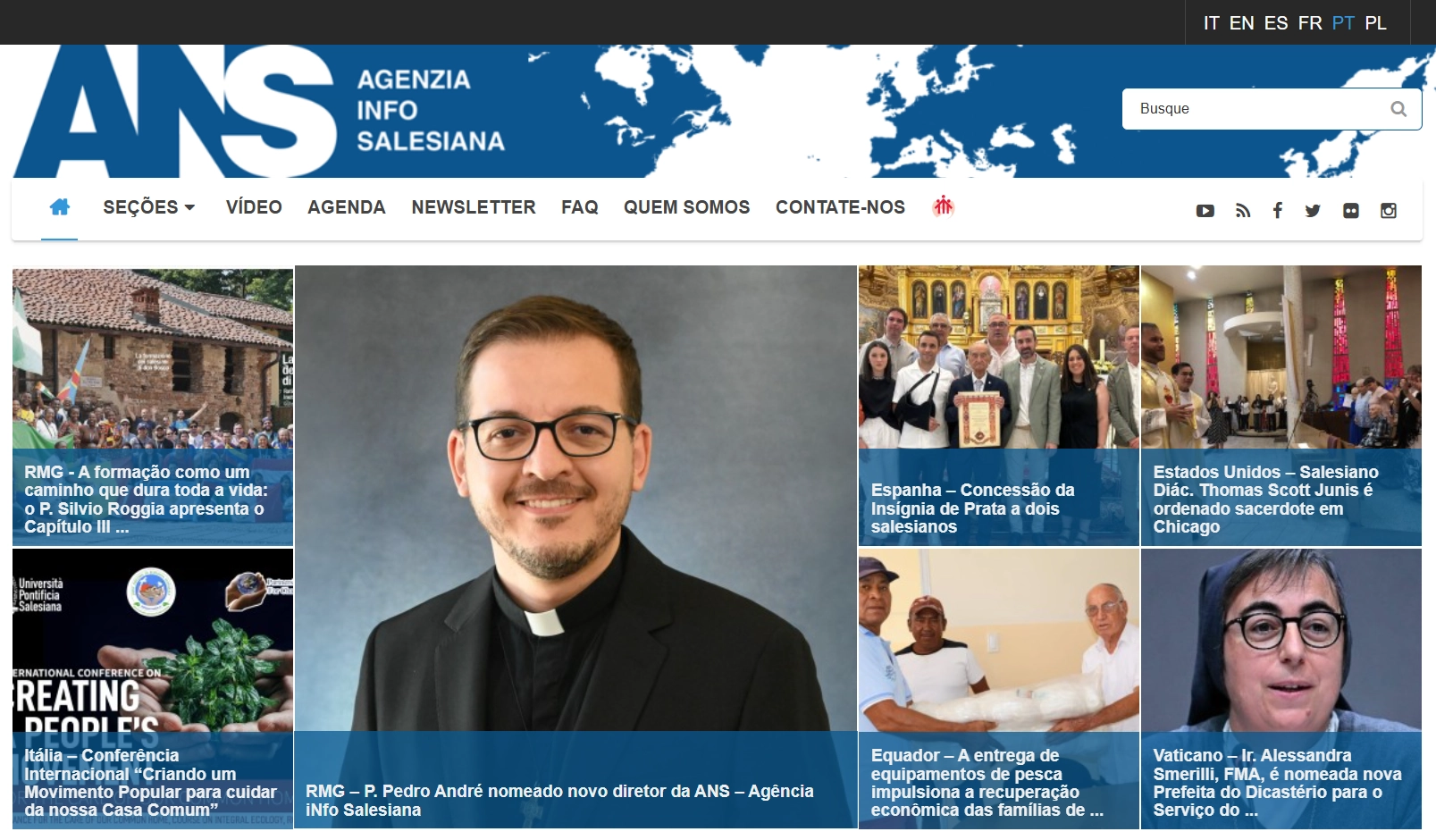 Reitor-Mor nomeia padre Pedro André como novo diretor da ANS – Agência Info Salesiana