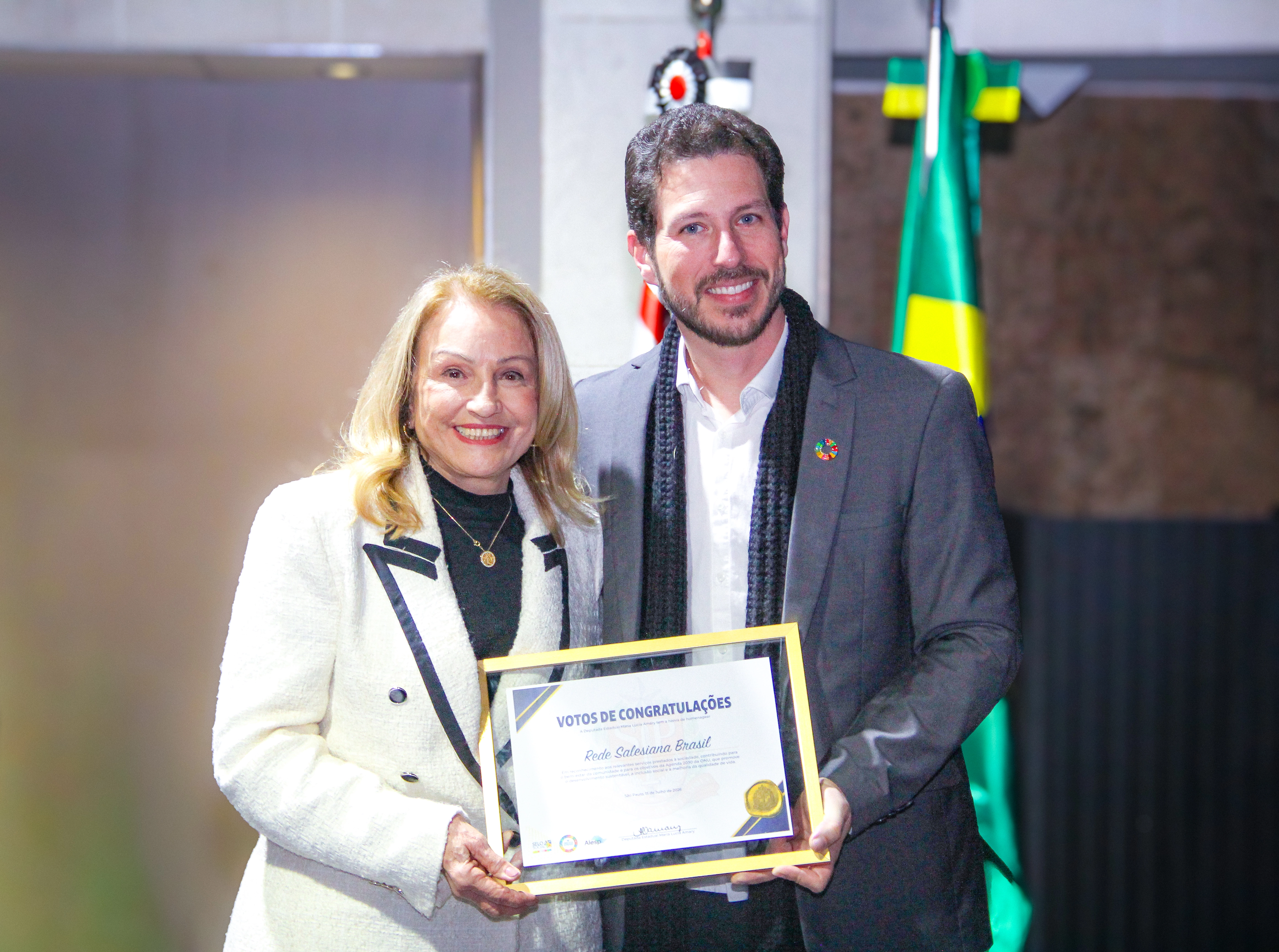 Rede Salesiana Brasil recebe congratulação da Assembleia Legislativa de São Paulo pelo apoio ao Programa Selo Social