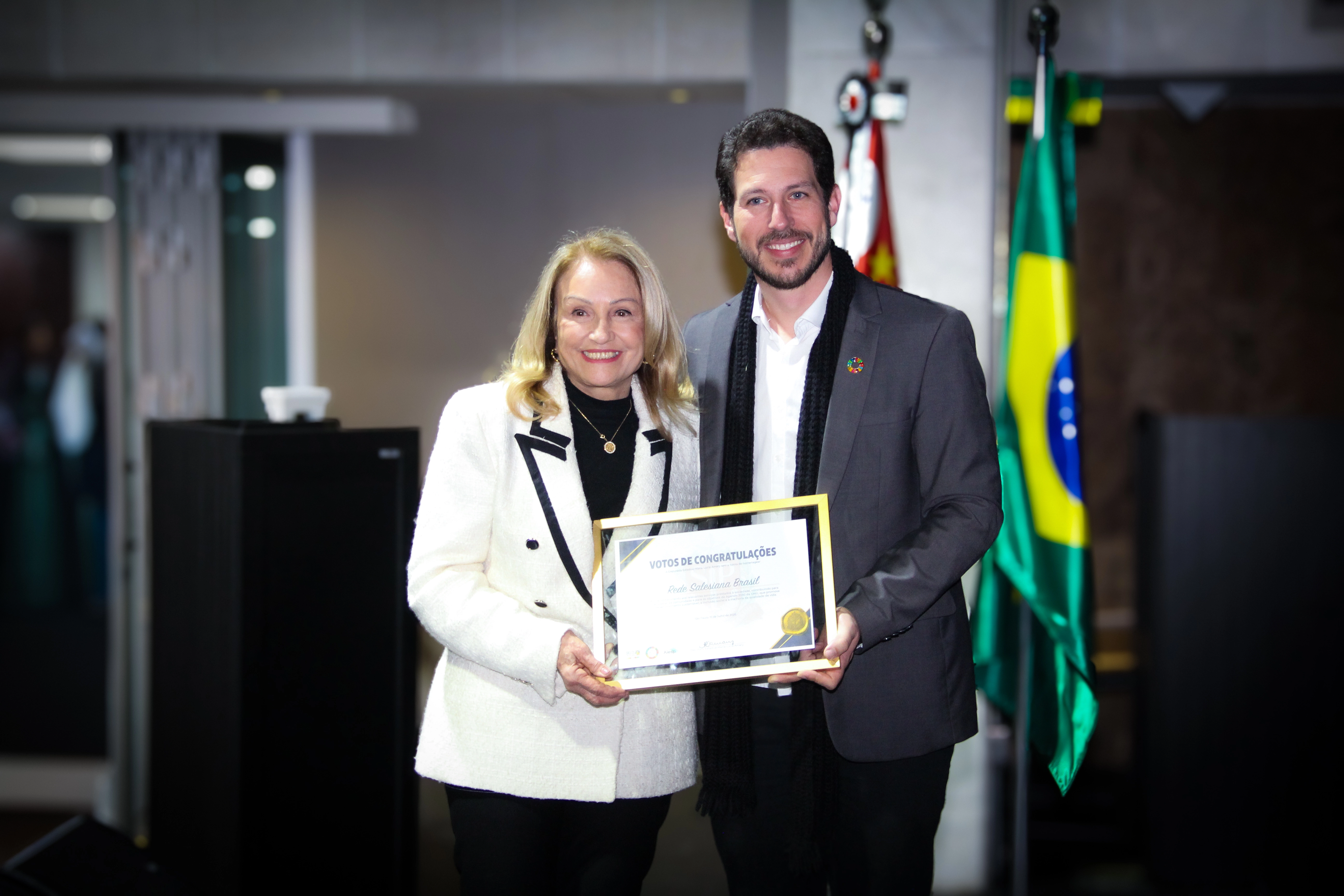 Rede Salesiana Brasil recebe congratulação da Assembleia Legislativa de São Paulo pelo apoio ao Programa Selo Social